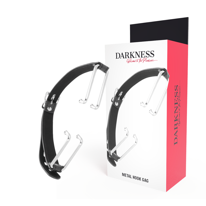 Comprar DARKNESS Mordaza Con Gancho Negro – Accesorio Elegante Para Juegos De Rol-Noxtic