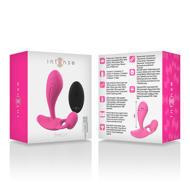 INTENSE Shelly Duo Rosa – Stimolatore remoto versatile con vibrazioni potenti