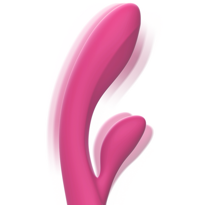 Intense Luigi Vibrador Rabbit Rosa – Estimulador Con Doble Motor Y Mango Ergonómico De Silicona