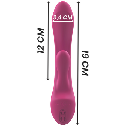 Intense Luigi Vibrador Rabbit Rosa – Estimulador Con Doble Motor Y Mango Ergonómico De Silicona