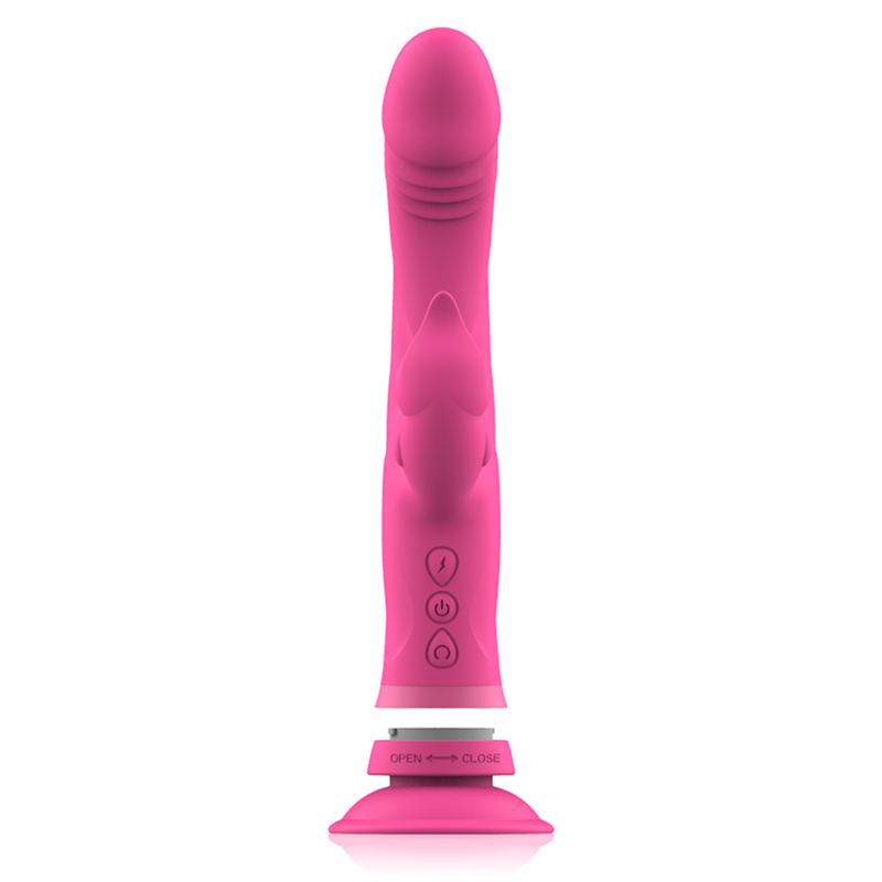 INTENSE - JULY PINK SILICONE RABBIT VIBRATOR