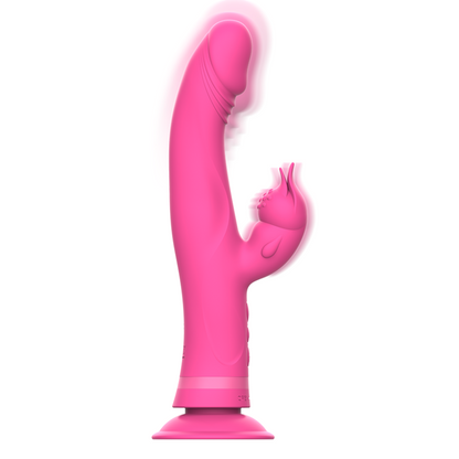 INTENSE - JULY PINK SILICONE RABBIT VIBRATOR