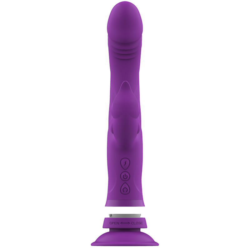 Intense Casanova Vibrador Rabbit Morado – Vibrador Silicona Con Triple Motor Y 30 Modos De Vibración