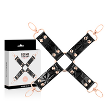 Comprar BEGME Black Edition Hog Tie Cuero Vegano – Juguete Erótico Con Diseño Elegante Para Experiencias Únicas-Noxtic
