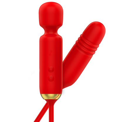 MIA Toscana Double Pleasure Wand – Masajeador Con Función Ascendente Y Descendente Para Placer Doble