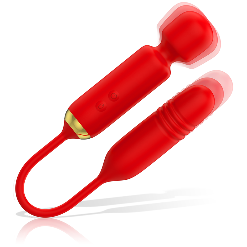 MIA Toscana Double Pleasure Wand – Masajeador Con Función Ascendente Y Descendente Para Placer Doble