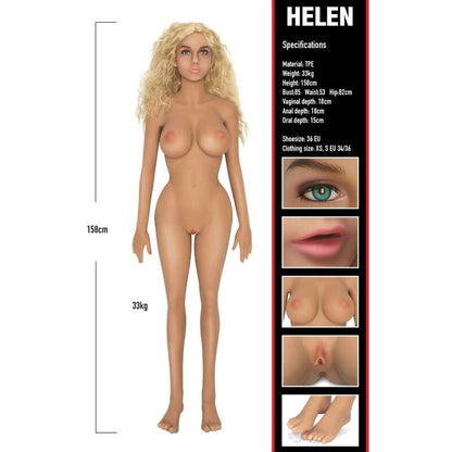 Comprar HIDDEN DESIRE Banger Babe Helen – Muñeca Realista Con Diseño Suave y Acabado Natural-Noxtic