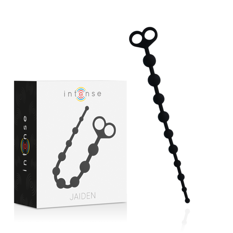 Comprar INTENSE Jaiden Anal Beads Negro – Diseño Elegante Para Exploración Sensual Segura-Noxtic