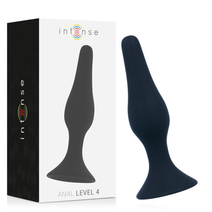 Comprar INTENSE Anal Level 4 Negro – Estimulador Con Diseño Cónico Para Placer Suave-Noxtic