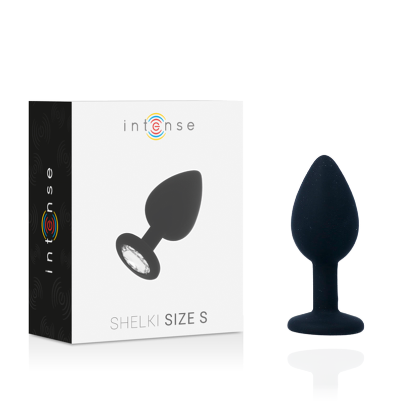 INTENSE Shelki S Plug Anal Negro – Silicona Médica Hipoalergénica Para Placer Seguro