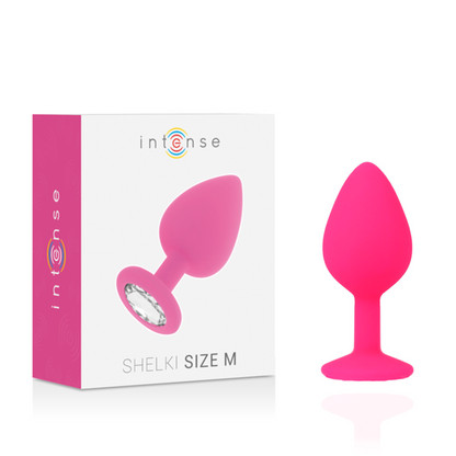 INTENSE Shelki M Plug Anal Fucsia – Juguete Erótico Con Diseño Elegante Para Placer Intenso
