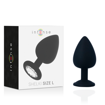 INTENSE Shelki L Plug Anal Negro – Diseño Ergonómico En Silicona Médica Para Placer Confortable