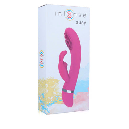 INTENSE - SUSY PINK OSCILLATING SILICONE RABBIT VIBRATOR