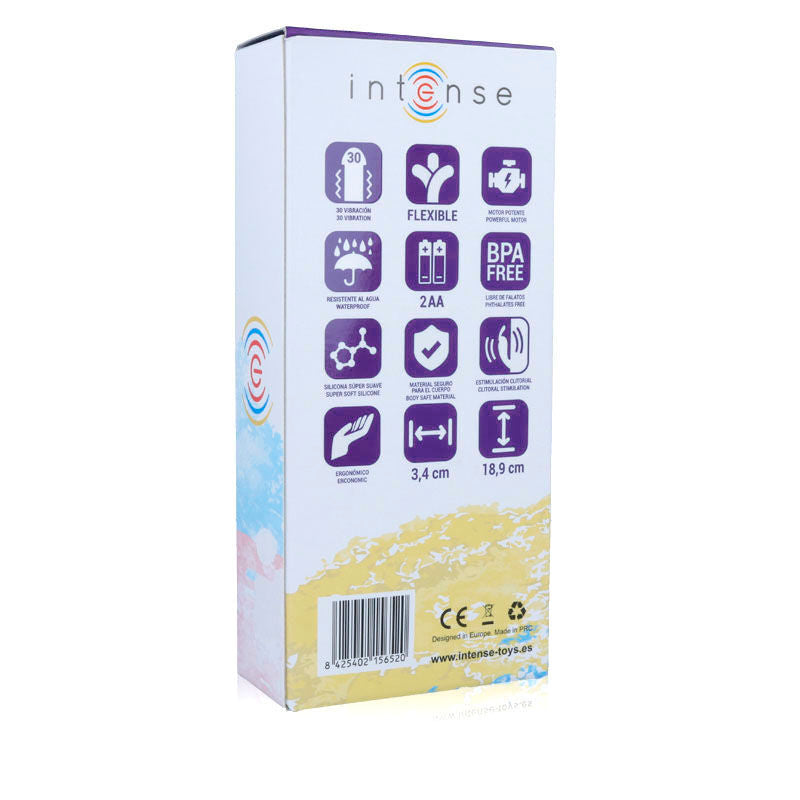 INTENSE Hilari Vibrador Lila Silicon Luxe – Vibrador Rabbit Con 30 Modos De Vibración Para Placer Personalizado