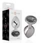 Comprar INTENSE Plug Anal Metal Con Cristal Negro Talla L – Diseño Glamuroso Para Una Experiencia Sensorial Única-Noxtic