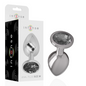 Comprar INTENSE Plug Anal Metal Con Cristal Negro Talla M – Diseño Elegante Para Placer Sensorial-Noxtic