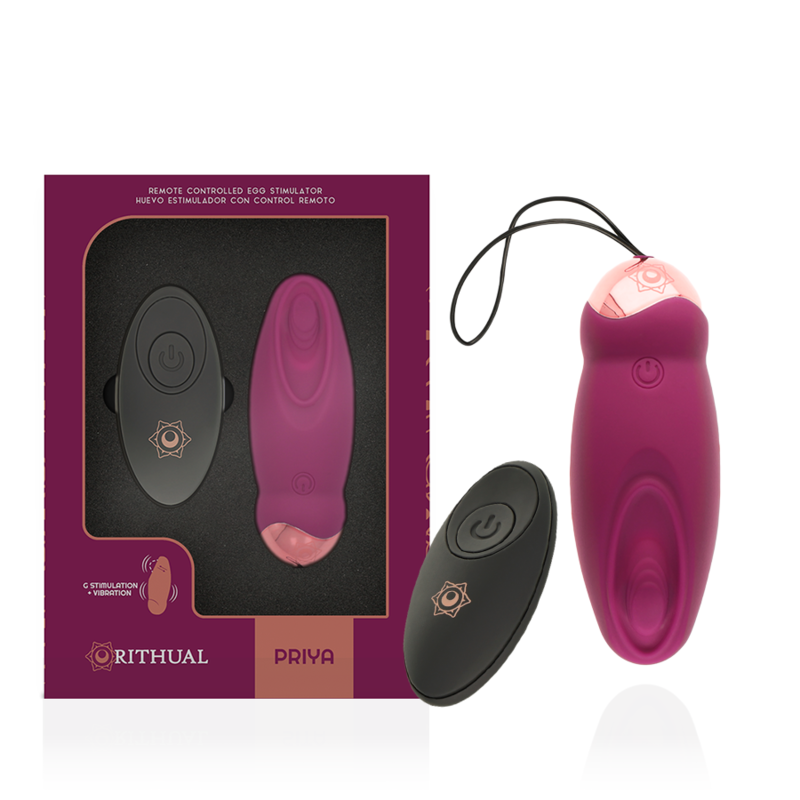 RITHUAL Priya Huevo Control Remoto – Diseño Ergonómico Con Vibración Personalizada