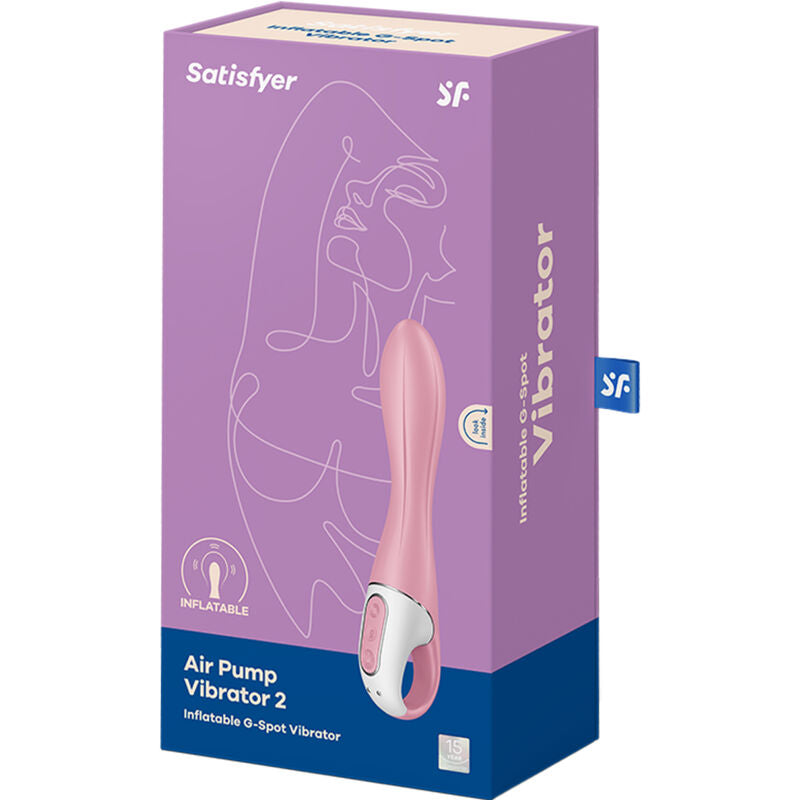 Satisfyer Air Pump Vibrator 2 Rosa – Vibrador Inflable Recargable Con Diseño Elegante
