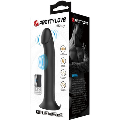 PRETTY LOVE Murray Vibratore e Succhiatore Nero – Design Elegante con 12 Funzioni per un Piacere Personalizzato