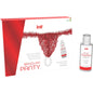 INTT RELEASES - RED BRAZILIAN PANTY WITH PEARLS AND LUBRICANT GEL 50 ML
