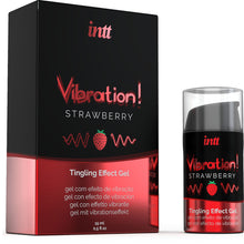 INTT Gel Liquido Vibrante Fragola 15 ml – Stimolante Intimo per Sensazioni Dolci e Vibranti