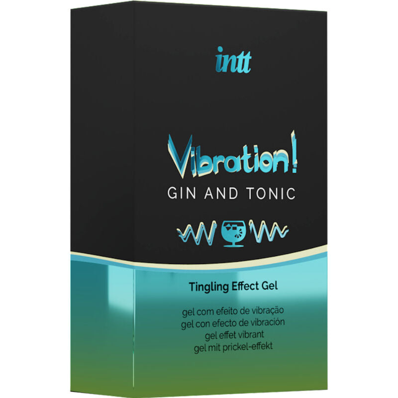 INTT Gel Vibrador Líquido Gin & Tonic 15ml – Estimulante Con Efecto Refrescante Para Una Experiencia Única