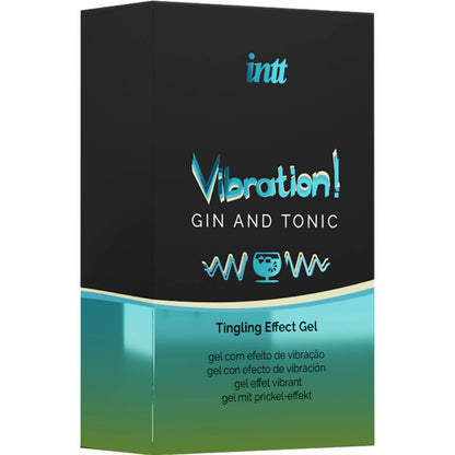 INTT Gel Vibrador Líquido Gin & Tonic 15ml – Estimulante Con Efecto Refrescante Para Una Experiencia Única