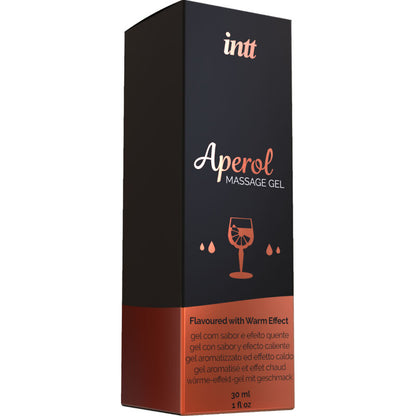 INTT Gel De Masaje Aperol – Gel Besable Con Efecto Calor Intenso Para Placer Sensorial