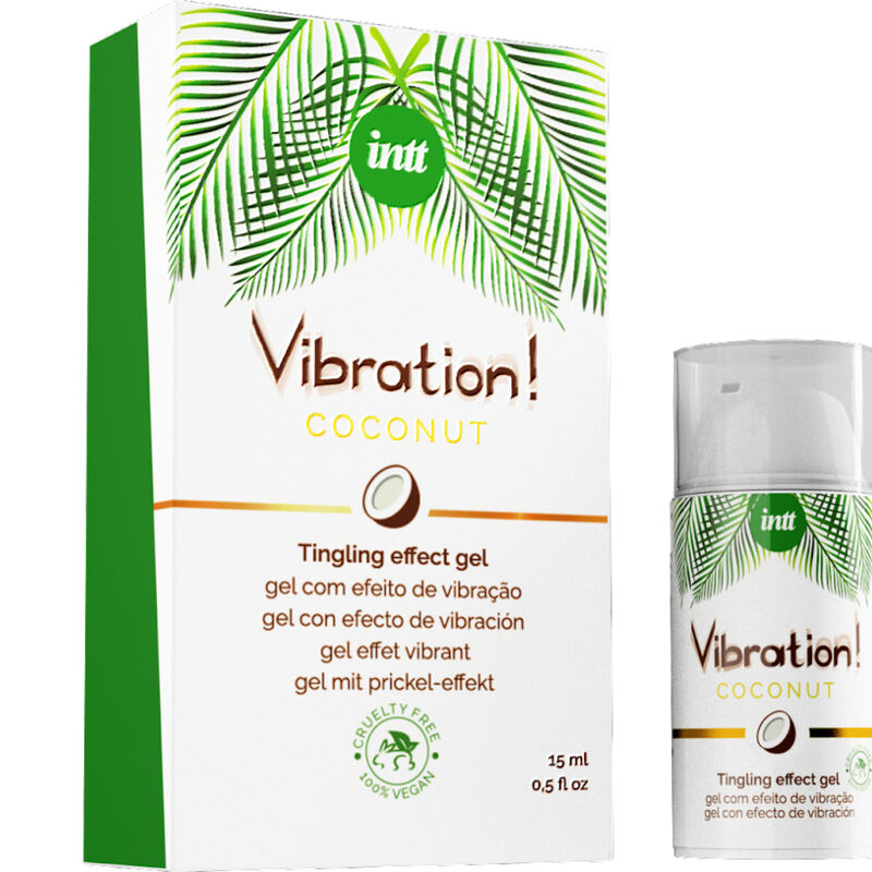 INTT Vibration Gel Potente Gel Stimolante Vegano - Gel al Dolce Profumo di Cocco per Sensazioni Uniche
