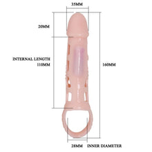 PRETTY LOVE - HARRISON VIBRATING PENIS EXTENDER SLEEVE WITH STRAP 13.5 CM