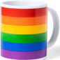 PRIDE - TAZZA CON BANDIERA LGBT IN SCATOLA KRAFT INDIVIDUALE /es/pt/en/fr/it/