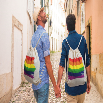 Pride Mochila Algodón Bandera – Mochila Ecológica Con Diseño Inclusivo Para Celebrar La Diversidad