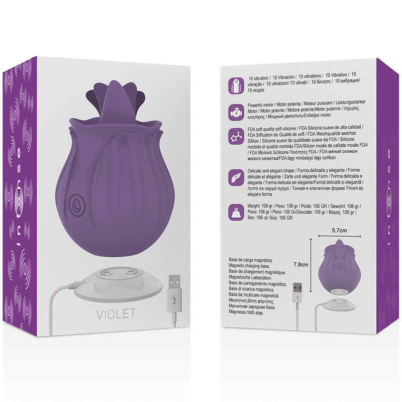 INTENSE Violet Estimulador Boca Magnética – Diseño Innovador Para Placer Personal