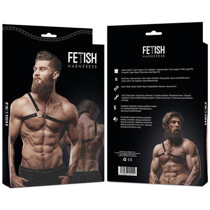 Comprar Fetish Submissive Arnés Ecopiel Cruzado Hombre – Diseño Elegante Para Resaltar La Figura Masculina-Noxtic