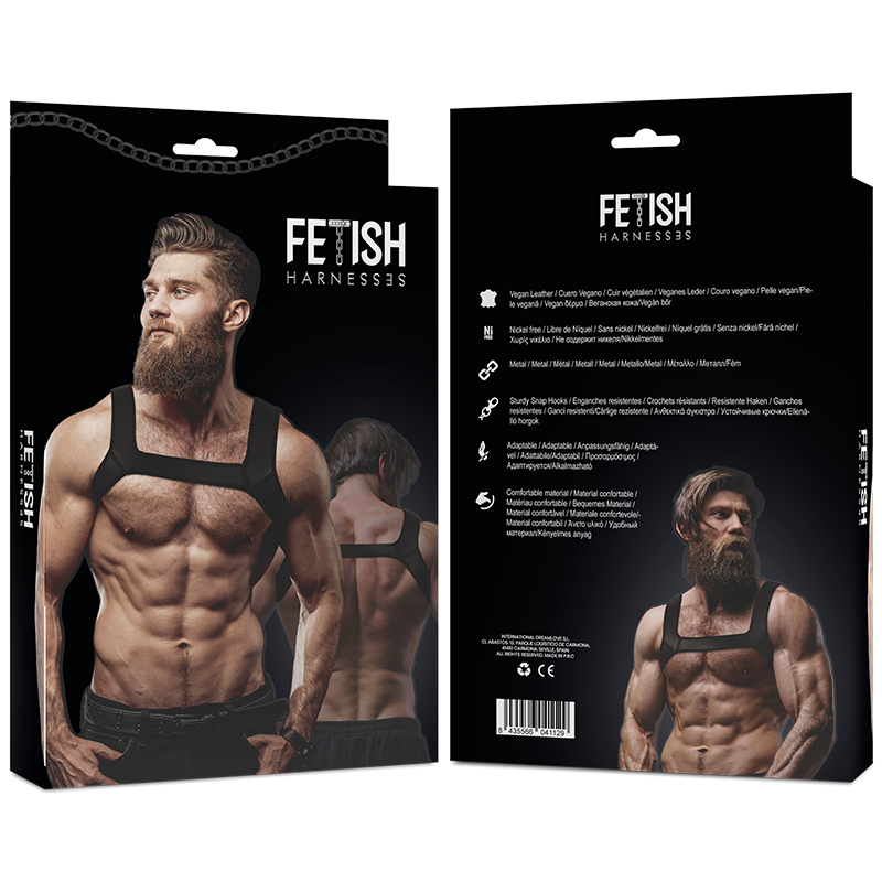 FETISH SUBMISSIVE ATTITUDE - ARNÉS NEOPRENO PECHO HOMBRE TALLA M-FETISH SUBMISSIVE ATTITUDE-Noxtic