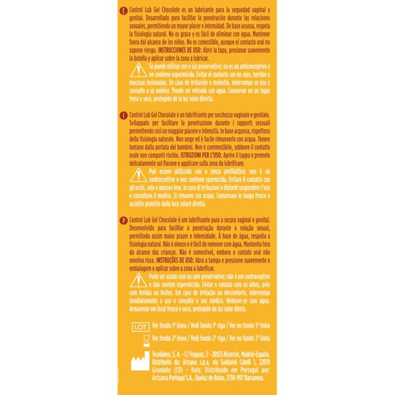 CONTROL - CHOCOLATE LUBRICANT GEL 75 ML