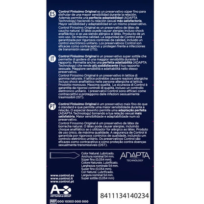 CONTROL Finissimo Original 6 Unidades – Preservativos Ultra Sensibles Para Máxima Comodidad