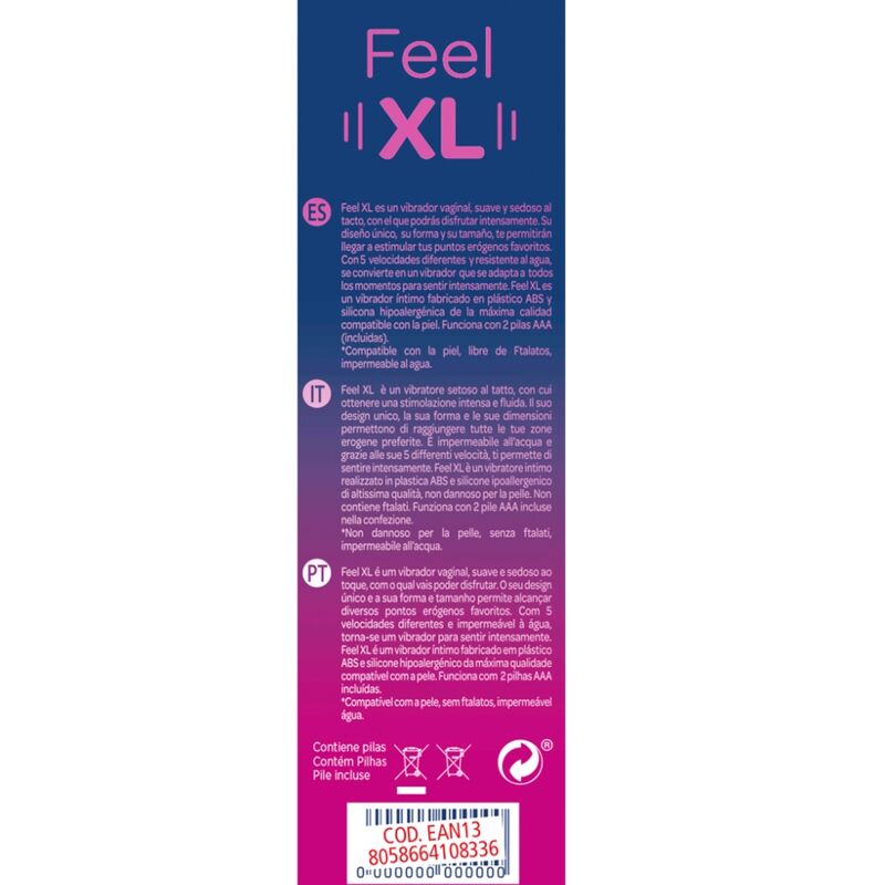 CONTROL Feel XL Bala Vibradora – Diseño Suave Para Experiencias Sensoriales Únicas
