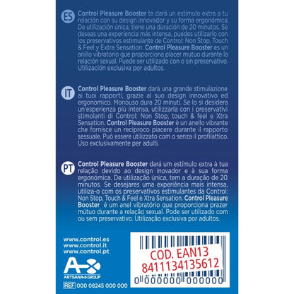 Comprar CONTROL Anillo Vibrador Pleasure Booster – Diseño Ergonómico Para Intensificar La Conexión En Pareja-Noxtic