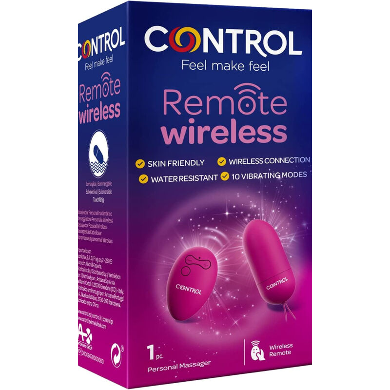 CONTROL Masajeador Personal Inalámbrico – Estimulador Recargable Con Control Remoto Para Placer Personalizado