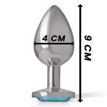 INTENSE Plug Anal Metal Corazón Azul Talla L – Diseño Sofisticado Para Experiencias Únicas