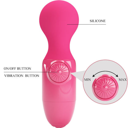Pretty Love Mini Personal Massager Magenta – Massaggiatore compatto con potente esperienza di vibrazione
