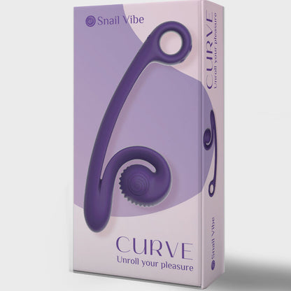 Vibratore SNAIL VIBE Curve Arancione – Vibratore ricaricabile con silicone medico ipoallergenico