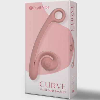 Vibratore SNAIL VIBE Curve Arancione – Vibratore ricaricabile con silicone medico ipoallergenico