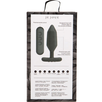 JE JOUE Onyx Anal Plug – Vibratore con design ergonomico per la stimolazione sensoriale