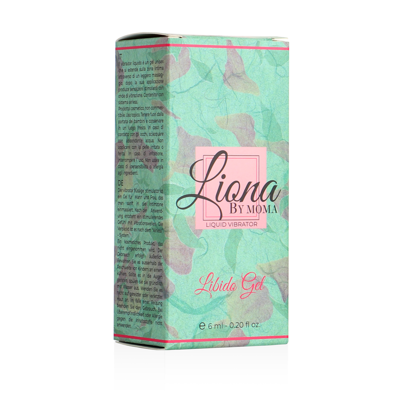 Liona By Moma Gel Vibrante Liquido Libido 6 ml – Stimolante Delicato sulla Pelle per Sensazioni Uniche