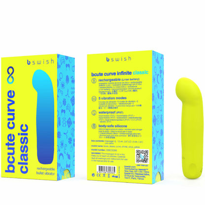 B SWISH Bcute Curve Infinite Classic – Vibratore ricaricabile con design ergonomico in silicone