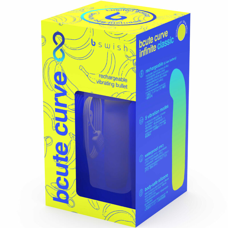 B SWISH BCute Curve Infinite Classic – Vibratore ricaricabile con design ergonomico e colori vivaci