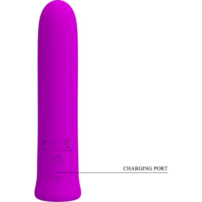 PRETTY LOVE - CURTIS MINI SUPER POWER VIBRATOR 12 VIBRATIONS VIOLET SILICONE