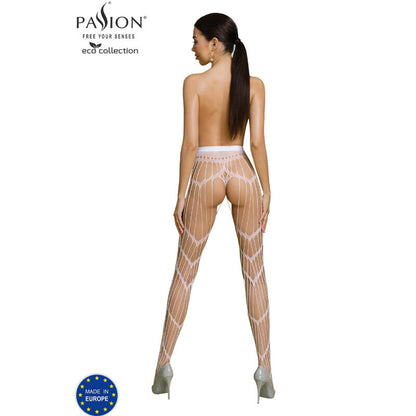 PASSION Eco Collection Bodystocking Eco S006 Rosso – Design elegante con comfort sensazionale